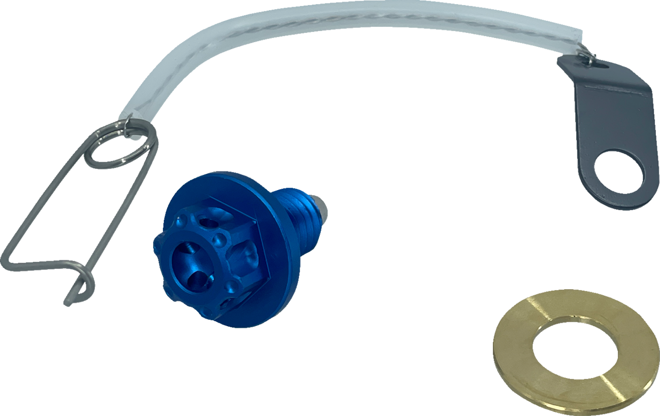 PSR Magnetic Drain Plug - M8 X 1.25 X 12 MM - Blue - Suzuki | Yamaha