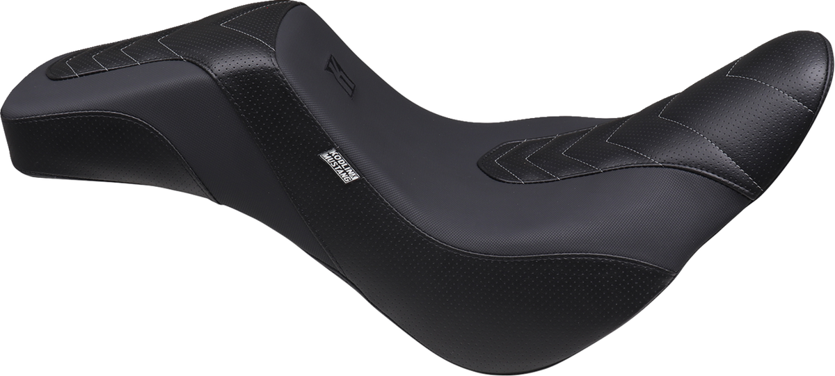 Mustang Signature Series Squareback™ Seat - Gripper Vinyl - Chevron - Gunmetal Stitch - FL/FX '18-'25