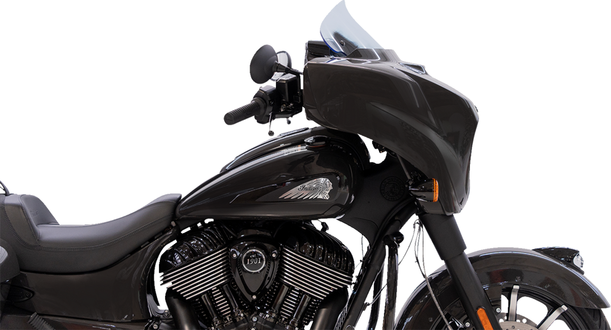 Klock Werks Ice Flare® Windshield - 10" - Blue Ice - '14-'26 Indian