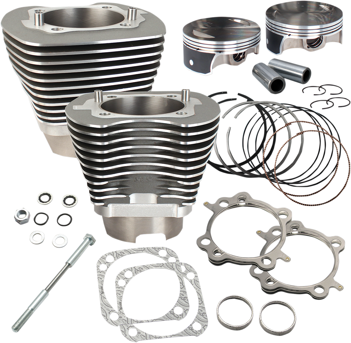 S&S Cycle 124" Big Bore Cylinder Kit - Stone Gray - Twin Cam