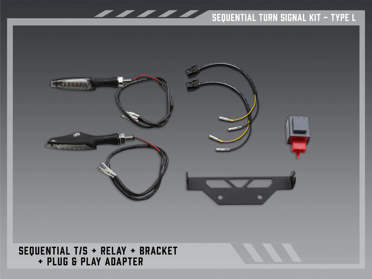 Yoshimura Type L Sequential Signal Kit For V2 Fender Eliminators