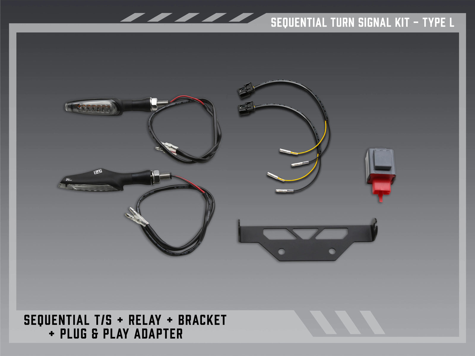 Yoshimura Type L Sequential Signal Kit For V2 Fender Eliminators