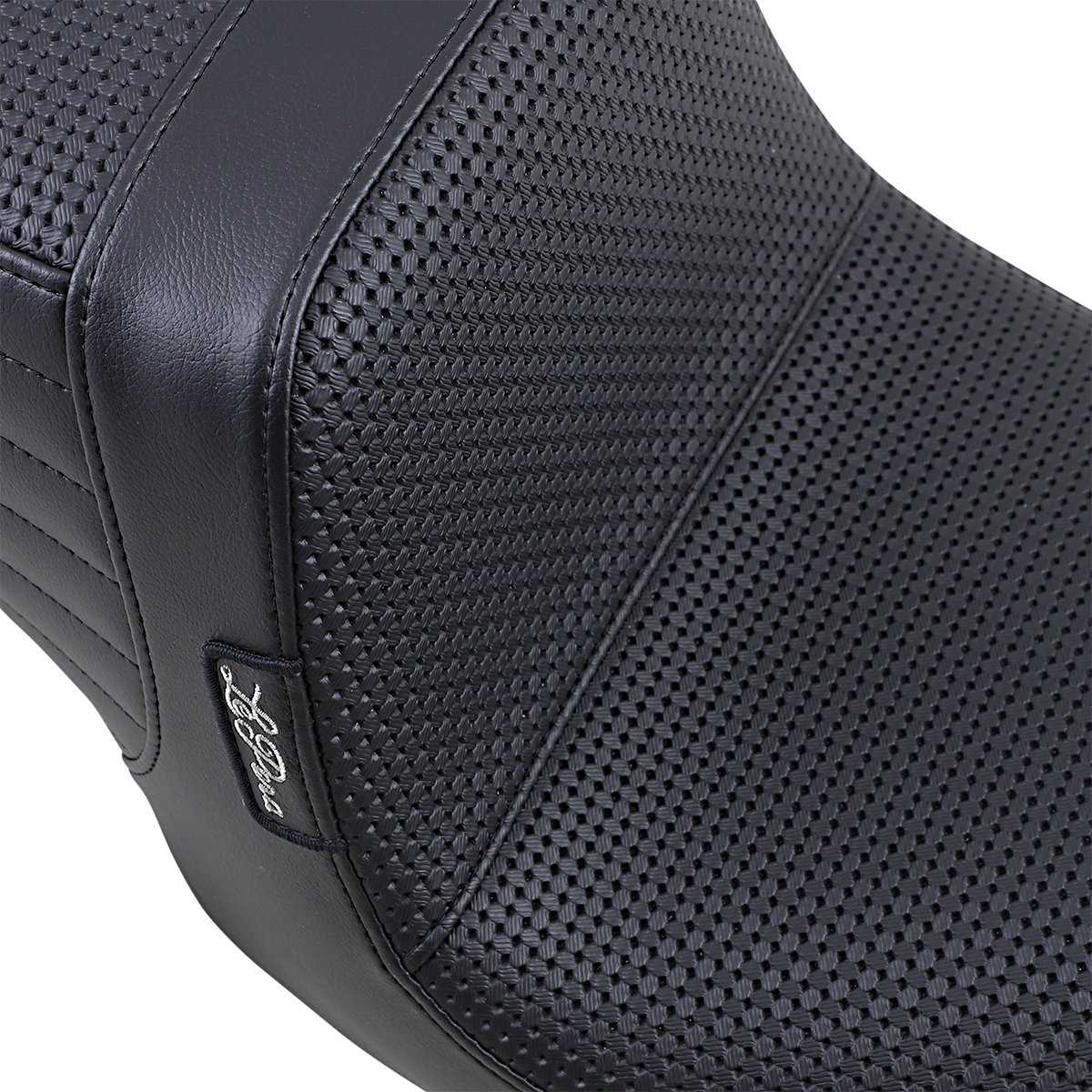 Le Pera Tailwhip Seat - Basketweave - Black - FXD '96-'03