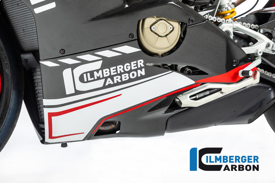 Ilmberger Carbon Bottom Side Panel Left Ducati Panigale V4 / V4 S - Gloss