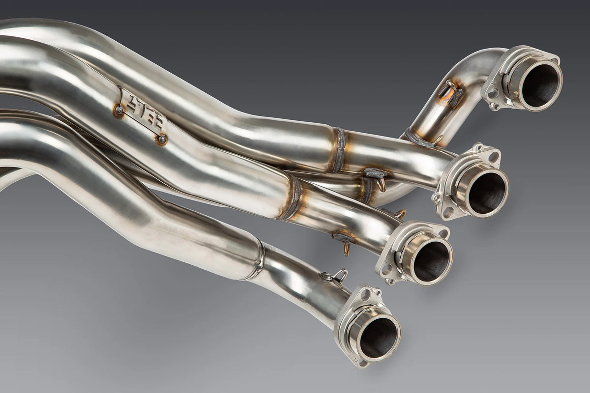 Yoshimura GSX-R1000 05+ / ZX-10R 07+ Oval Track Mod Lites Stainless Full Exhaust, W/ Stainless Muffler