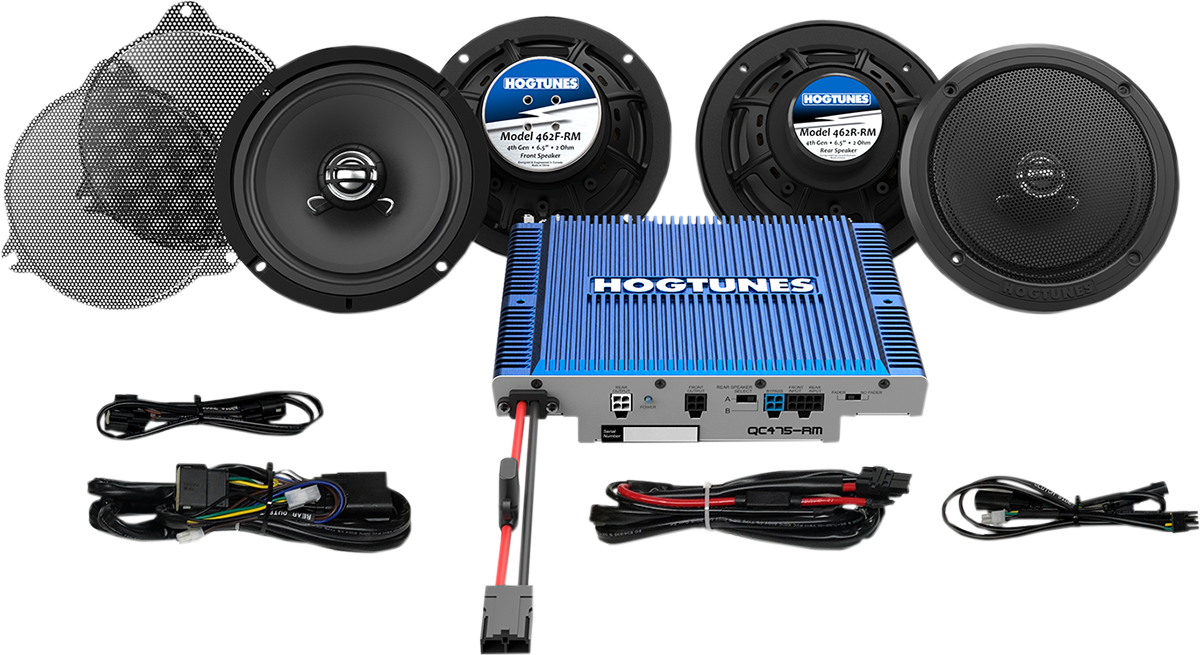 Hogtunes Speaker/Amplifier Kit - '14-'24 FLHT/FLHX/FLTR