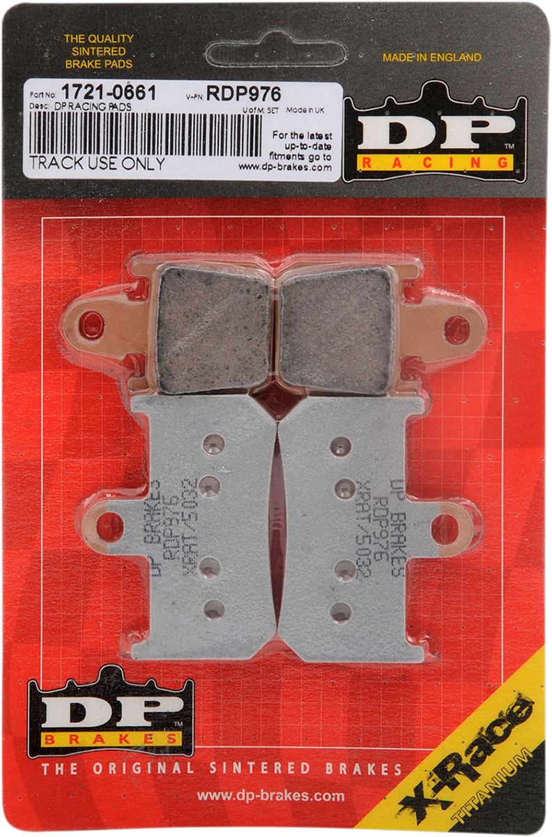 DP Brakes RDP Racing Brake Pads - Yamaha