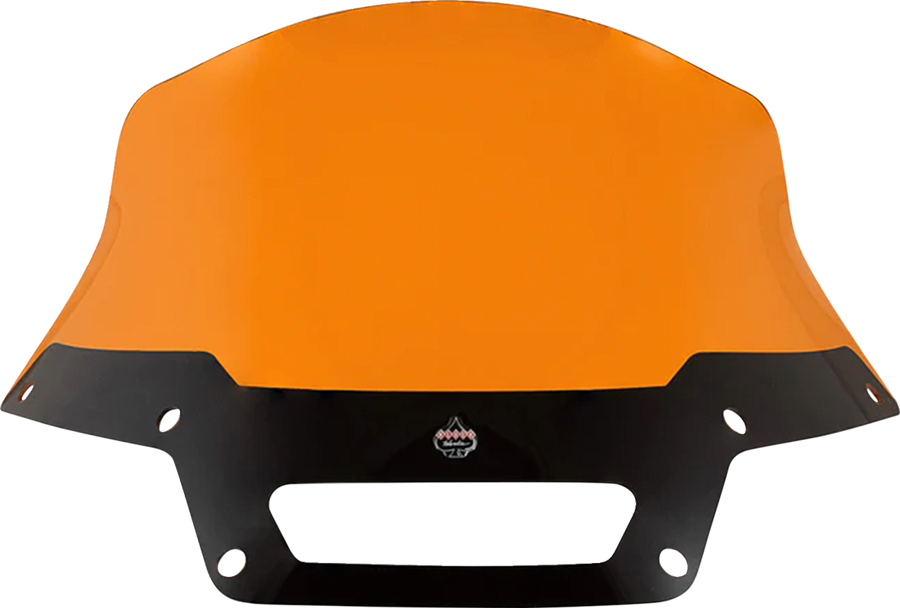 Klock Werks Kolor Flare® Windshield - 8" - Orange - '22-'25 FXLRST