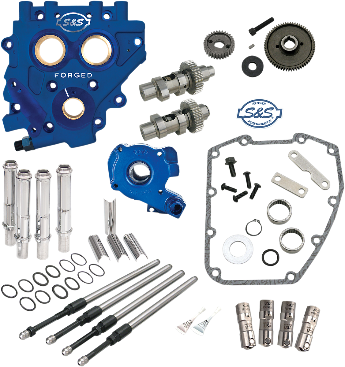 S&S Cycle Cam Chest With Plate Kit - 585GE - Easy Start Cams - Twin Cam