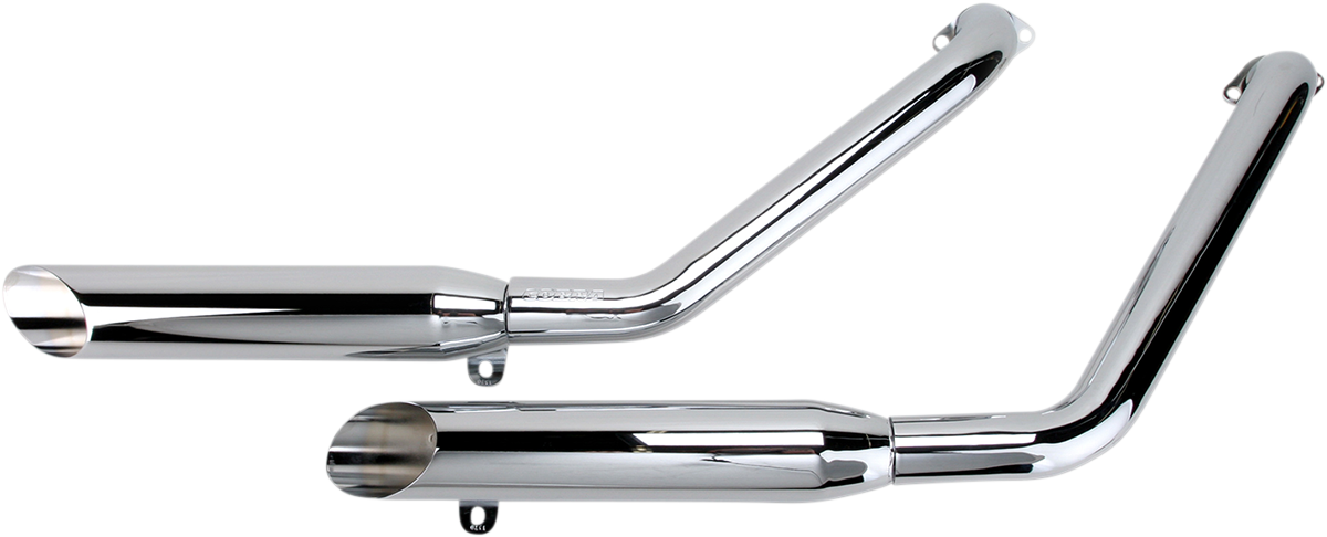 Cobra Classic Slashcut Exhaust - Chrome - VT1100