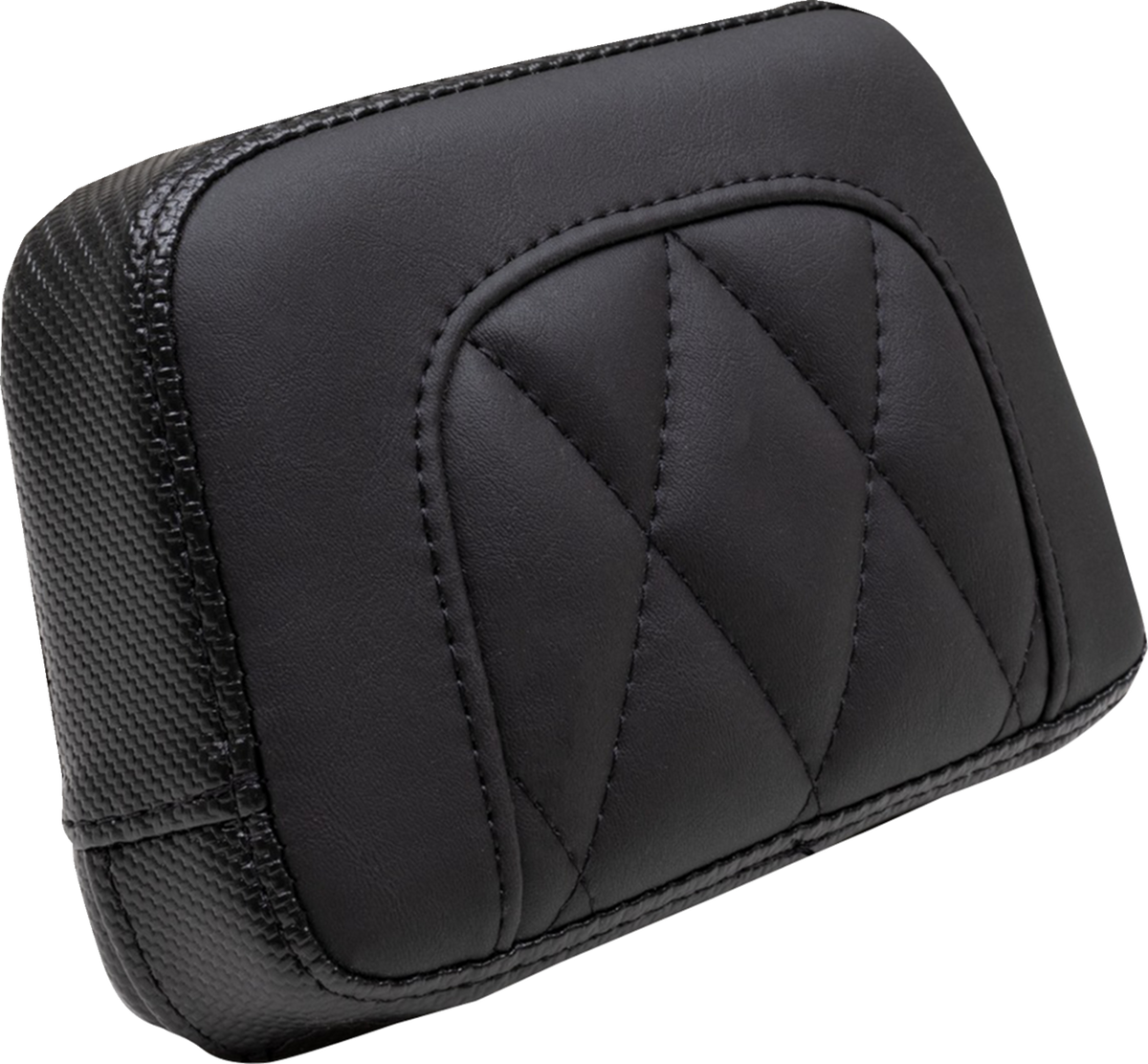 Mustang Touring Sissy Bar Pad - Standard - Black - Diamond Stitch - Chief '22-'23