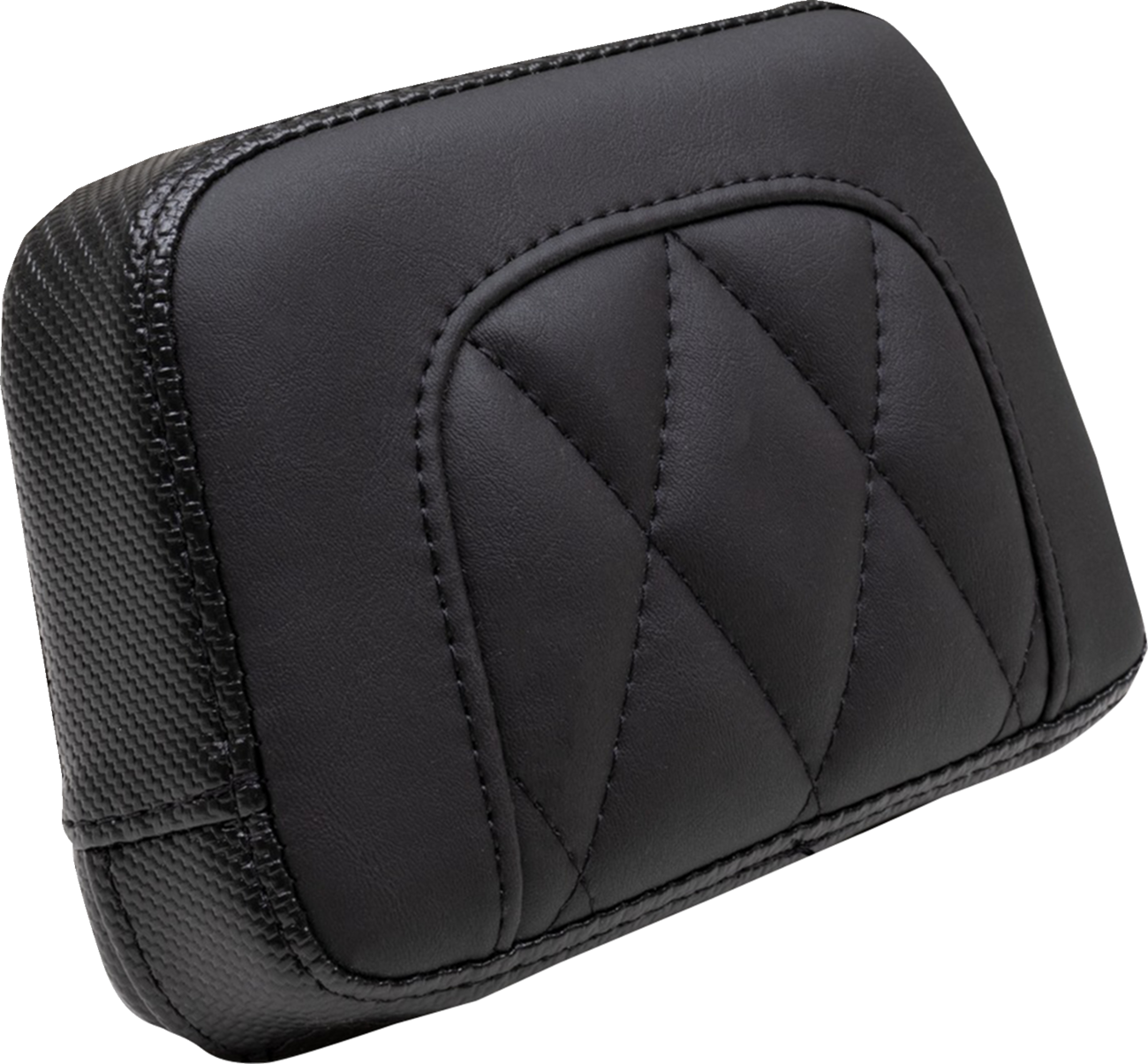 Mustang Touring Sissy Bar Pad - Standard - Black - Diamond Stitch - Chief '22-'23