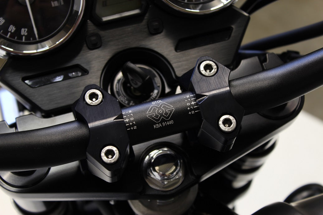 Gilles Tooling 2DGT Adjustable Handlebar Brackets With ABK-09 Black