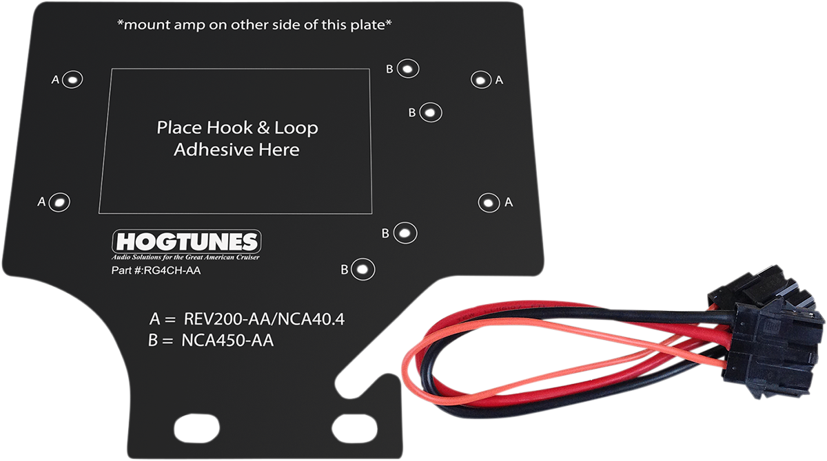 Hogtunes Amplifier Mounting Plate - '98-'13 Road Glide
