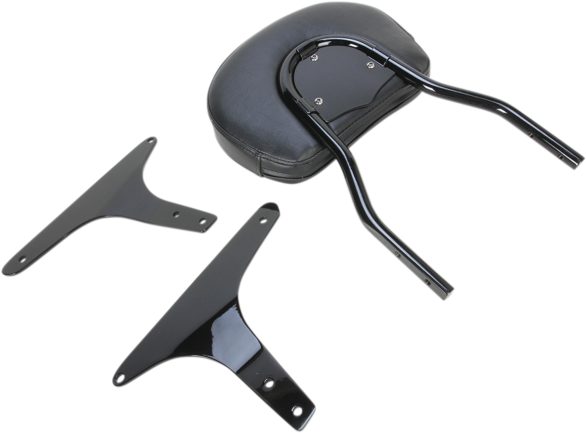 Cobra Round Sissy Bar - Standard - Black - Softail