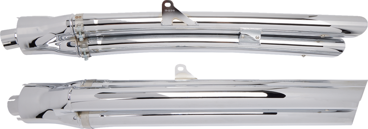 Cobra 6-Into-6 Slip-On Mufflers - Chrome