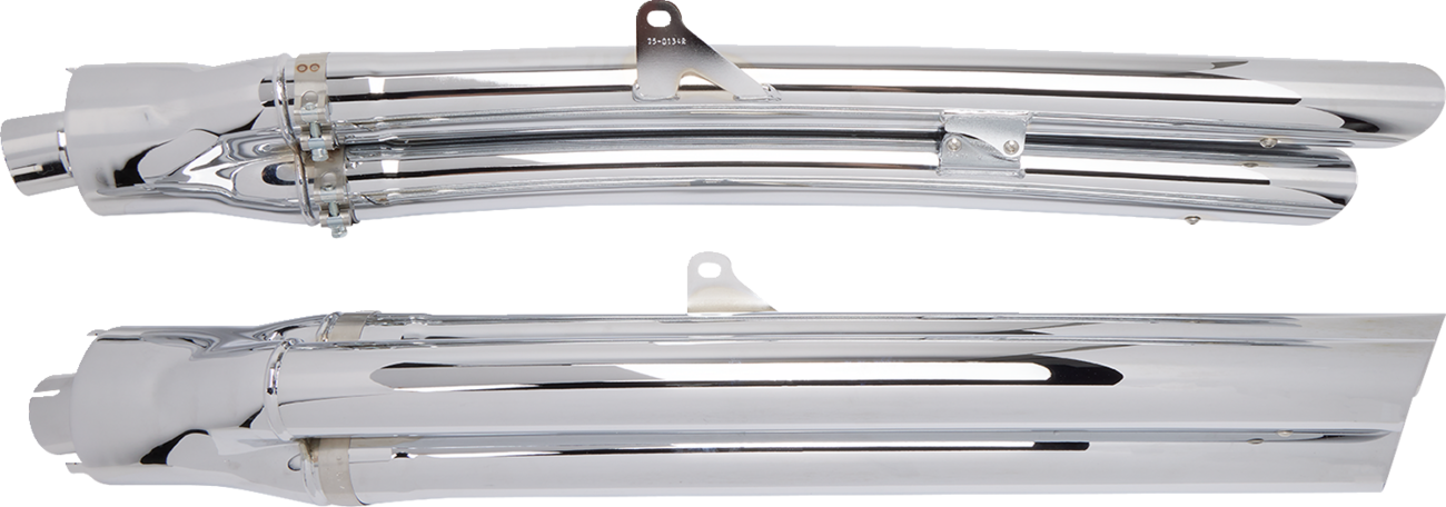 Cobra 6-Into-6 Slip-On Mufflers - Chrome