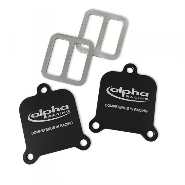 Alpha Racing Smog Pair Block Off Plates For BMW S1000RR M1000RR