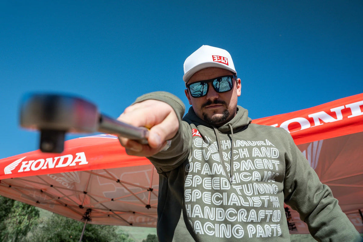 Yoshimura Intro Pull Over Hoodie Army Green