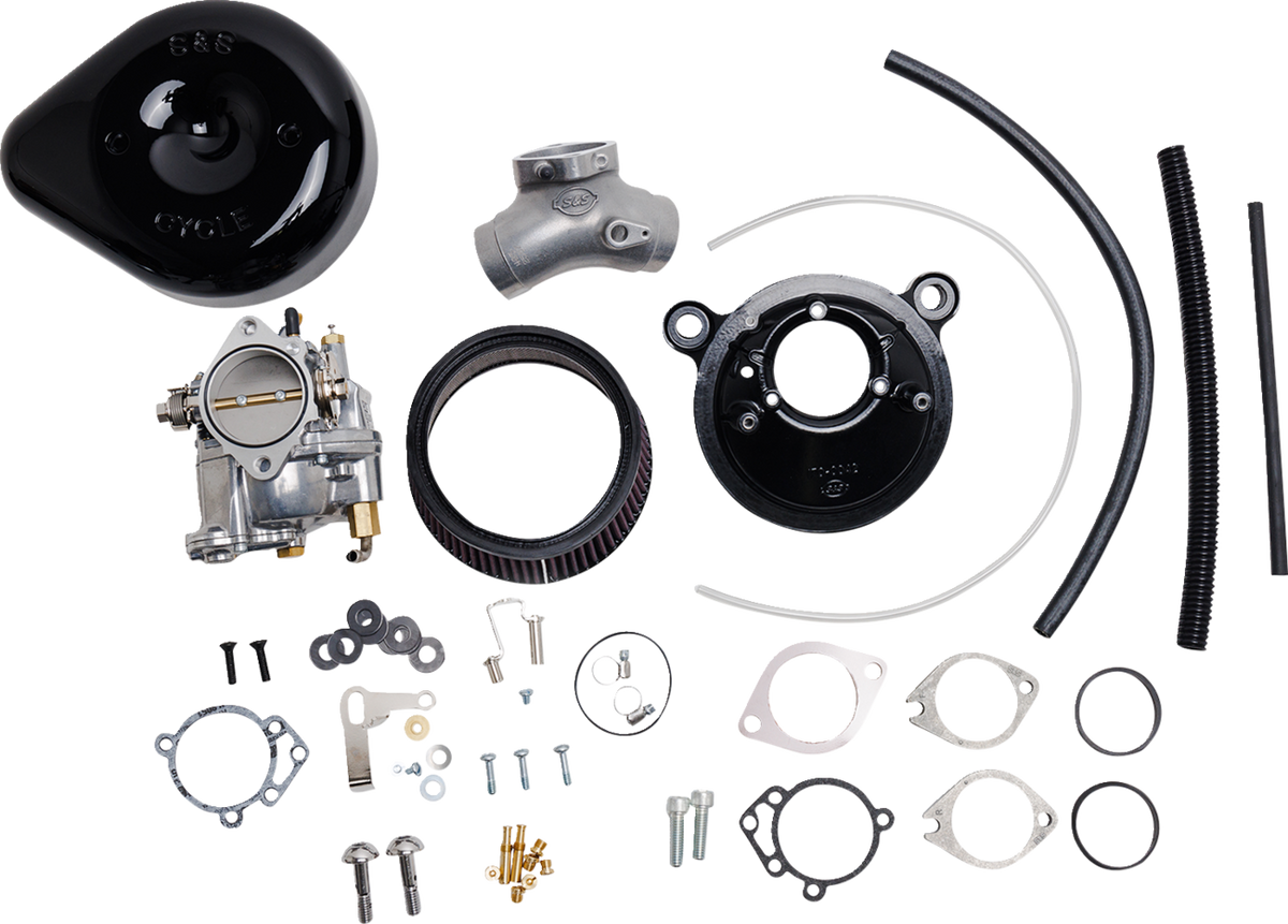 S&amp;S Cycle Super E Carburetor With Stealth Air Cleaner Kit - Gloss Black - Evolution Big Twin