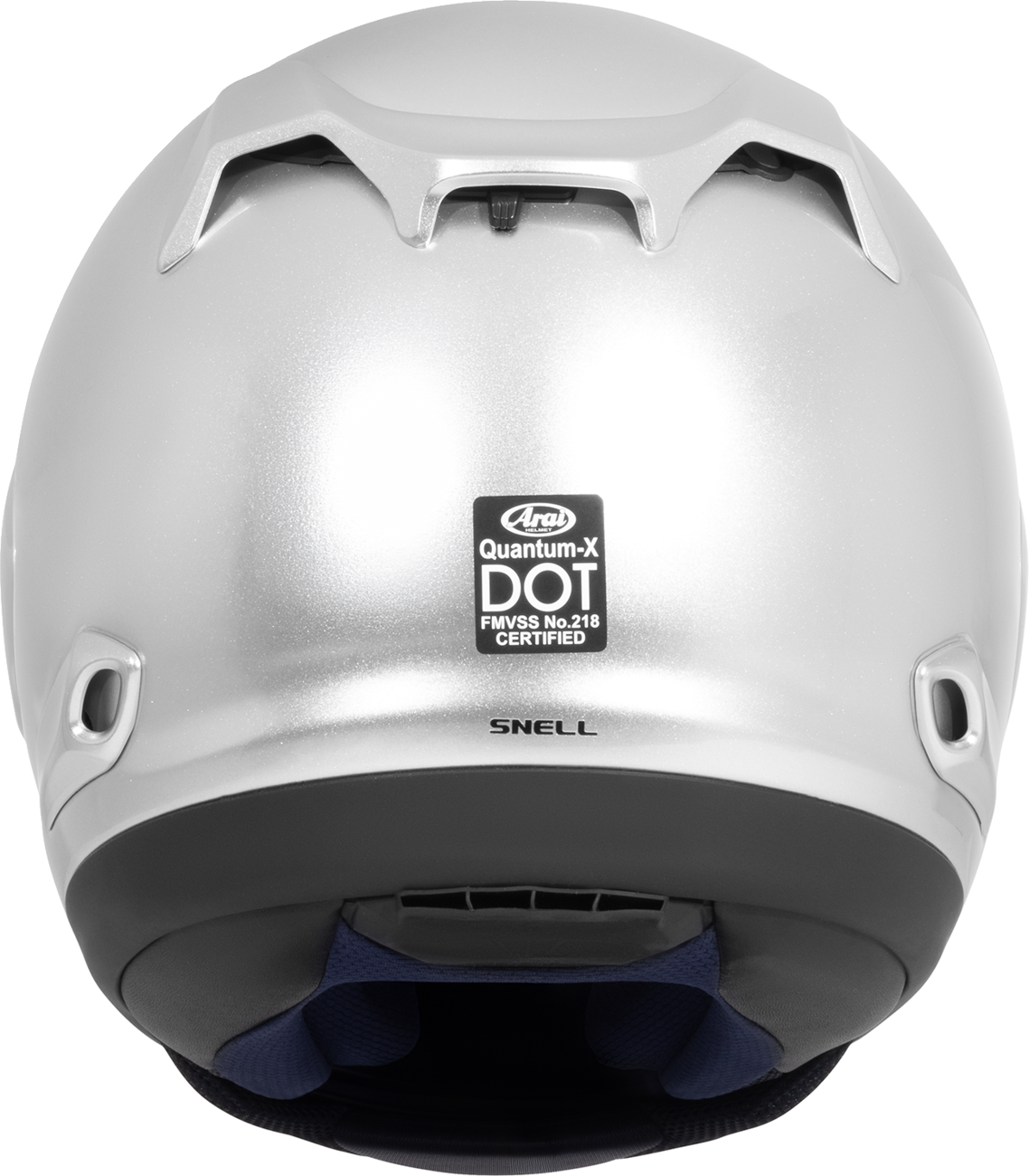 ARAI Helmets Quantum-X Helmet - Aluminum Silver / Gloss / Silver / XL