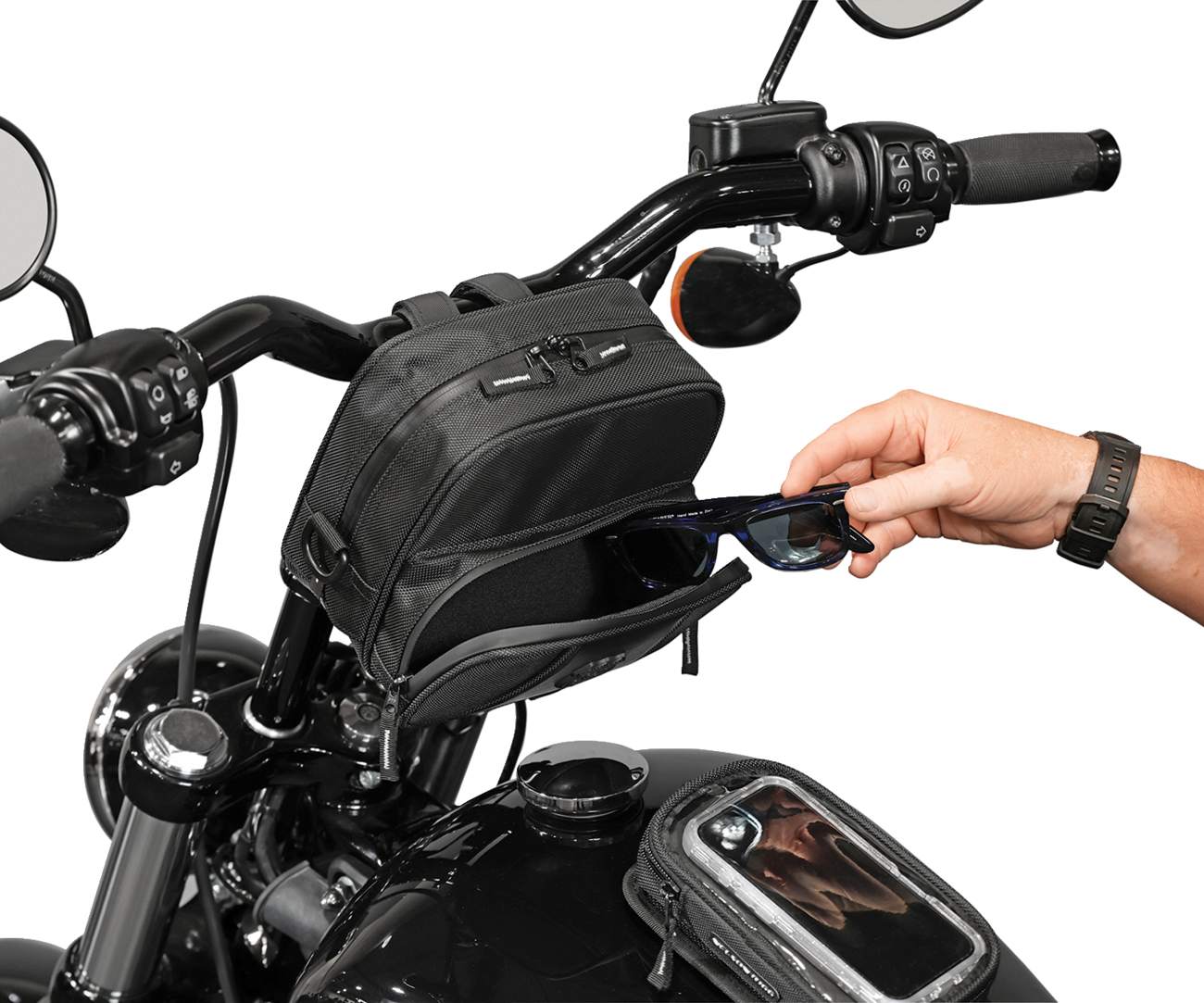 Nelson RIGG Route 1 Highway Handlebar Bag - Black