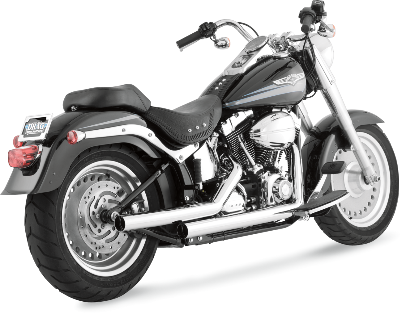 Vance & Hines Straightshots Exhaust System - Chrome - Softail