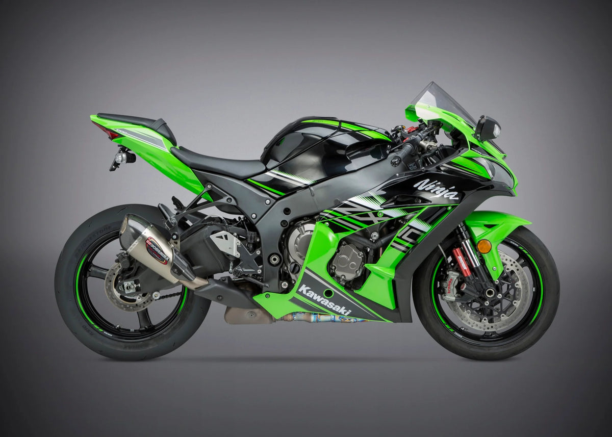 Yoshimura ZX-10R/RR 12-20 ALPHA T Slip-On Titanium Exhaust, W/ Titanium Muffler
