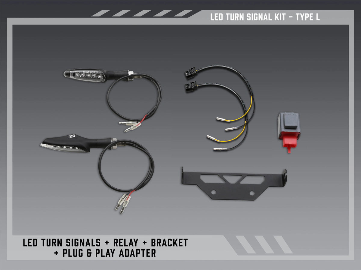 Yoshimura Type L Standard LED Signal Kit For V2 Fender Eliminators
