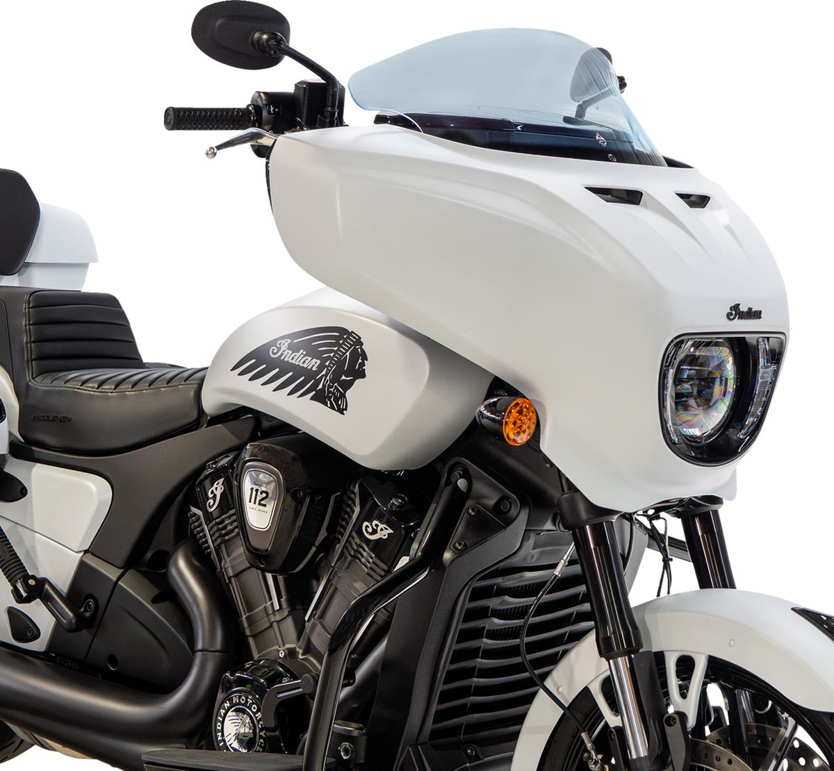 Klock Werks Windshield - 9" - Blue Ice - Chieftain PowerPlus/Roadmaster PowerPlus