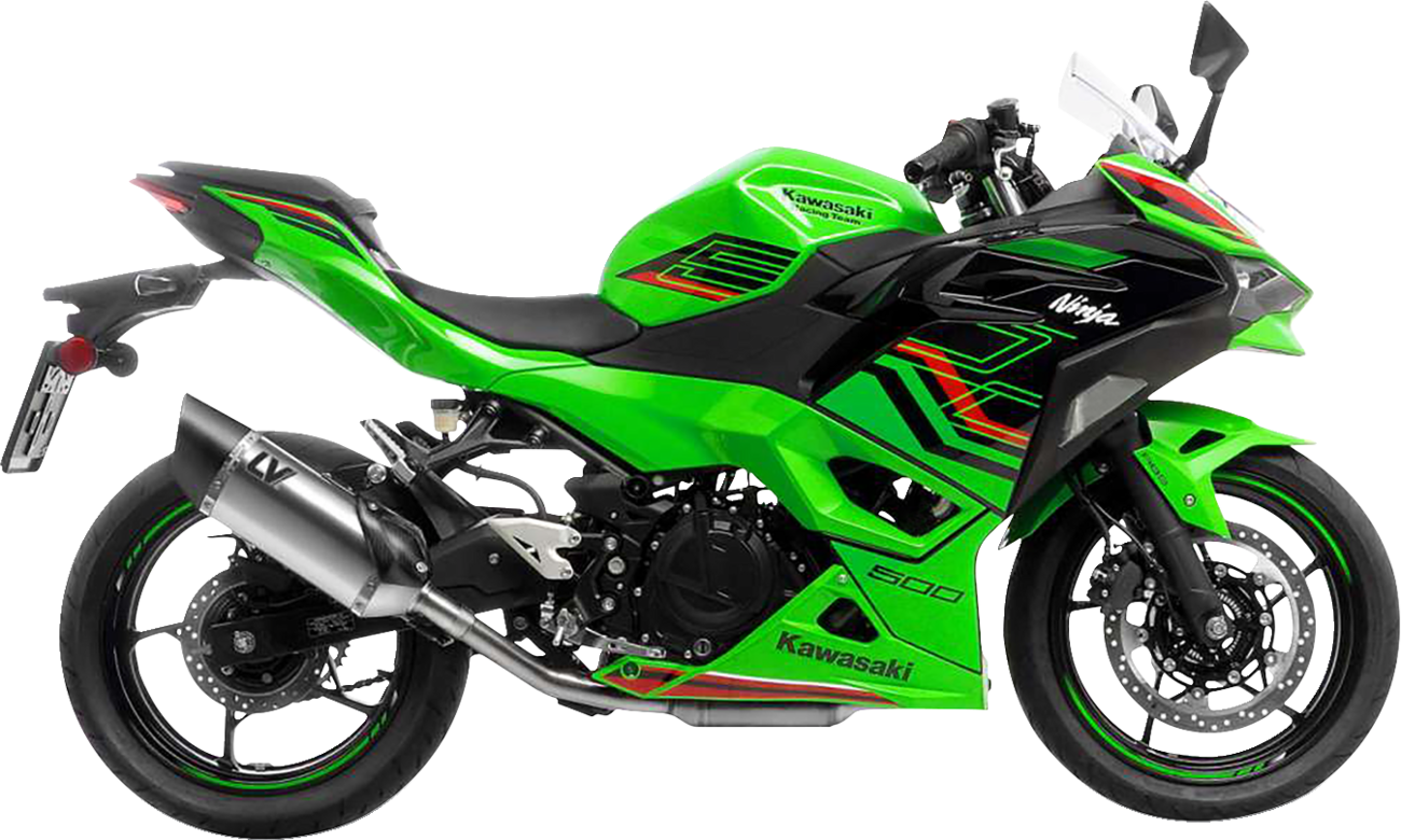 LeoVince LV-14 R Slip-On Muffler - Stainless Steel - Z/Ninja 400/500