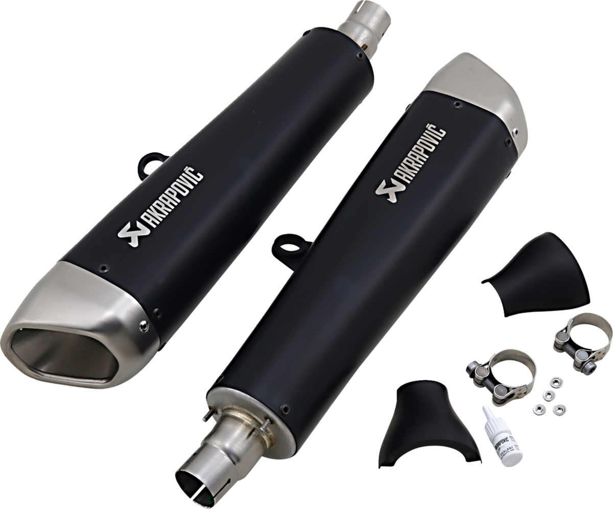 Akrapovic Black Titanium Mufflers