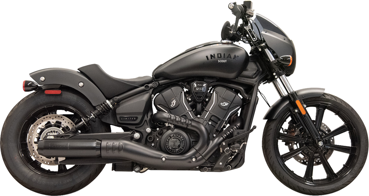 Bassani Xhaust 4" Slip-On Muffler With Billet End Cap