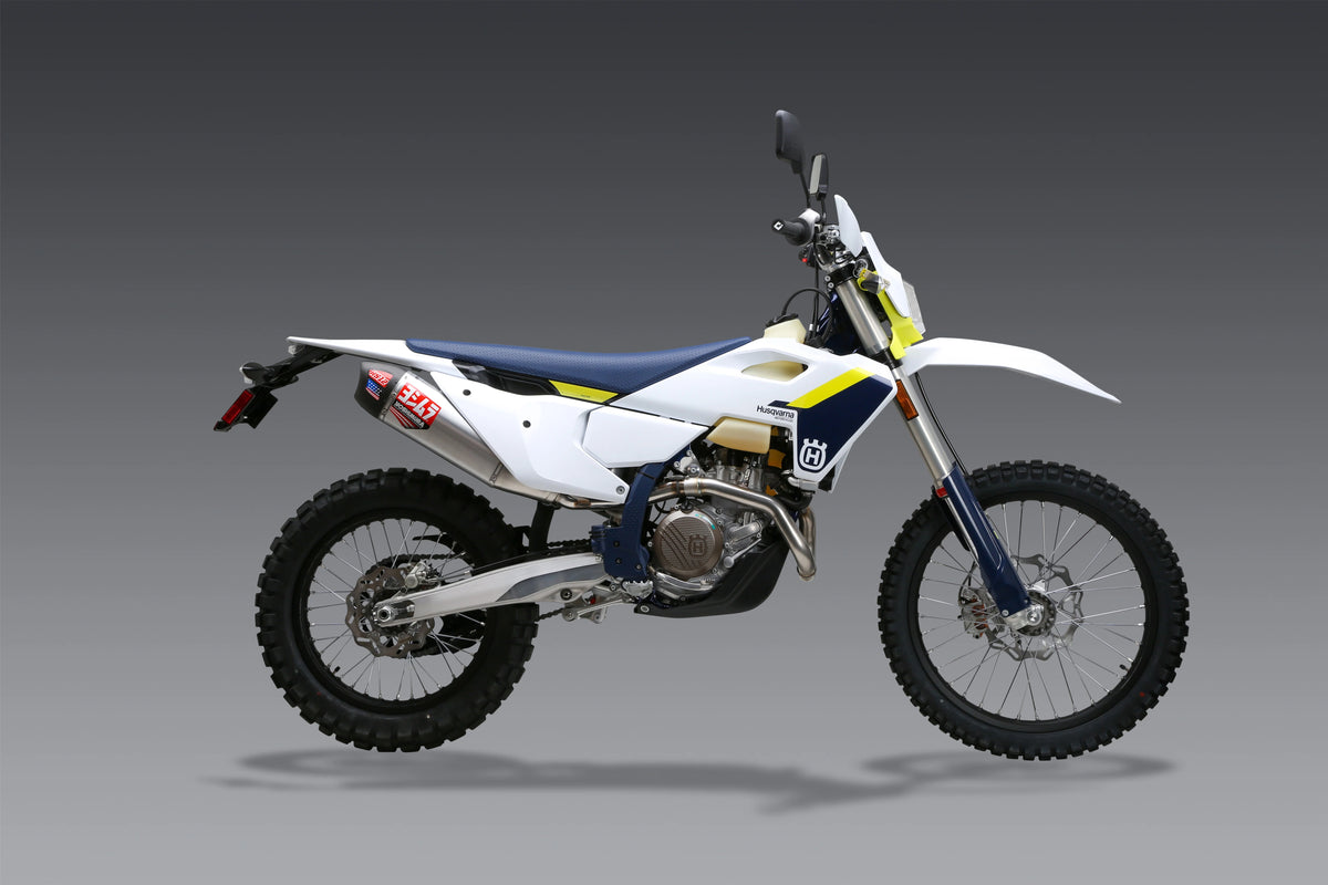 Yoshimura KTM 500exc-F/350exc-F 24-26 RS-12 Stainless Slip-On Exhaust, W/ Aluminum Muffler