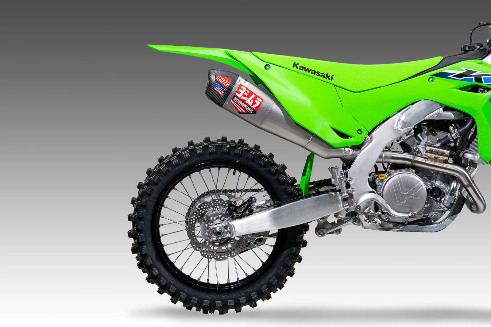 Yoshimura KX450/X 24-26 RS-12 Stainless Full Exhaust, W/ Stainless Muffler