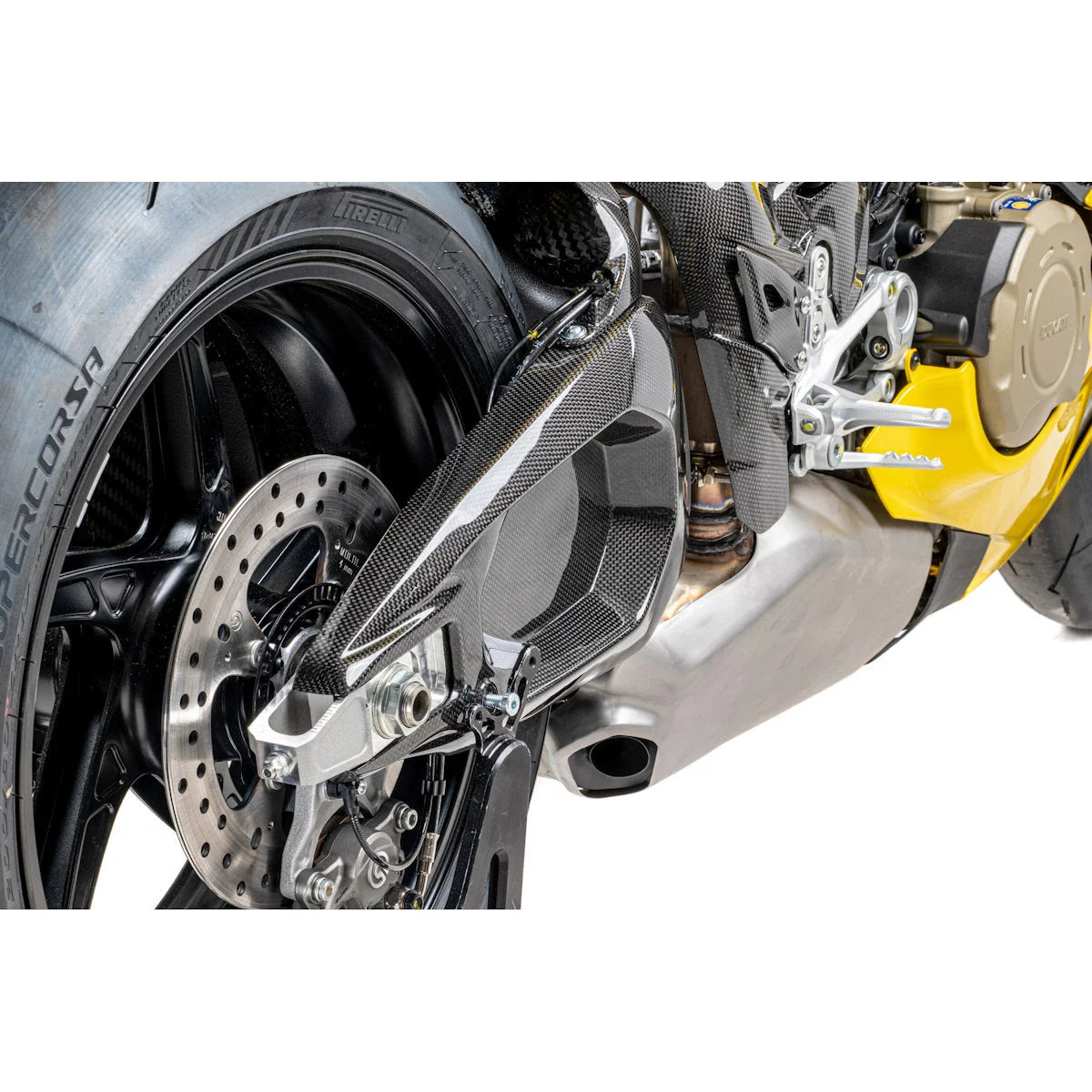 Ilmberger Carbon Fiber Swingarm Cover Set For Ducati Panigale V4 V4S Tricolore