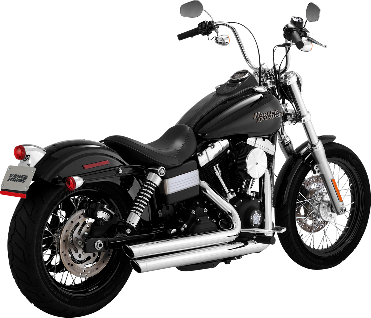 Vance & Hines Big Shots Staggered Exhaust System - Chrome