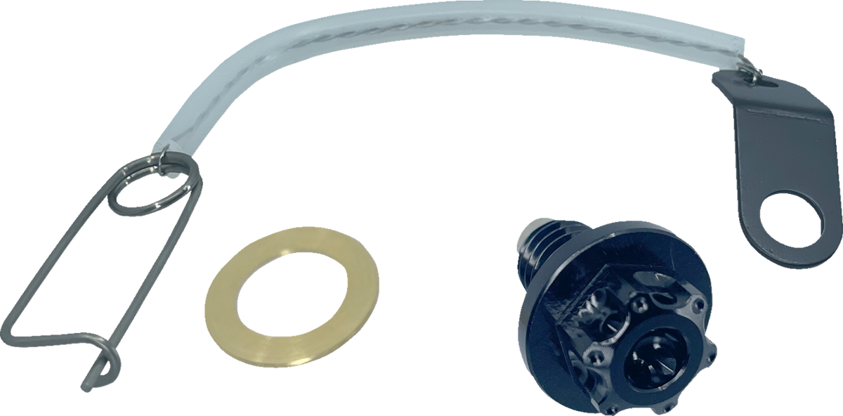 PSR Magnetic Drain Plug - M8 X 1.50 X 17 MM - Black - Kawasaki | Suzuki