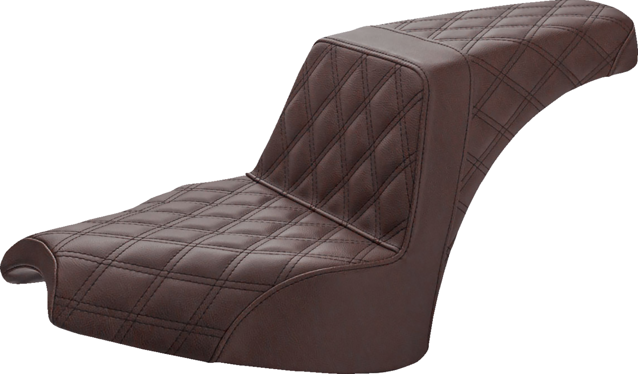 Saddlemen Step-Up Seat - Full Lattice Stitch - Brown - Chief