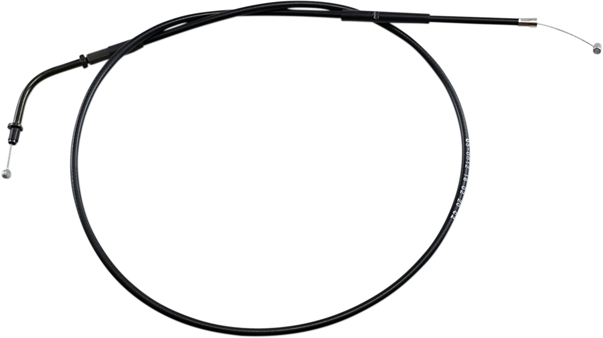 Motion Pro Black Vinyl Throttle Cable - Pull - '76-'81 XS650