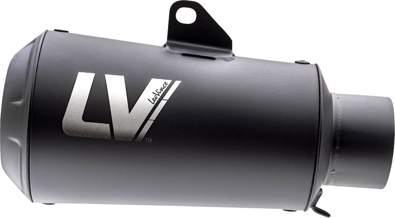 LeoVince LV-10 Slip-On Muffler - Full Black Stainless Steel - Scrambler 800