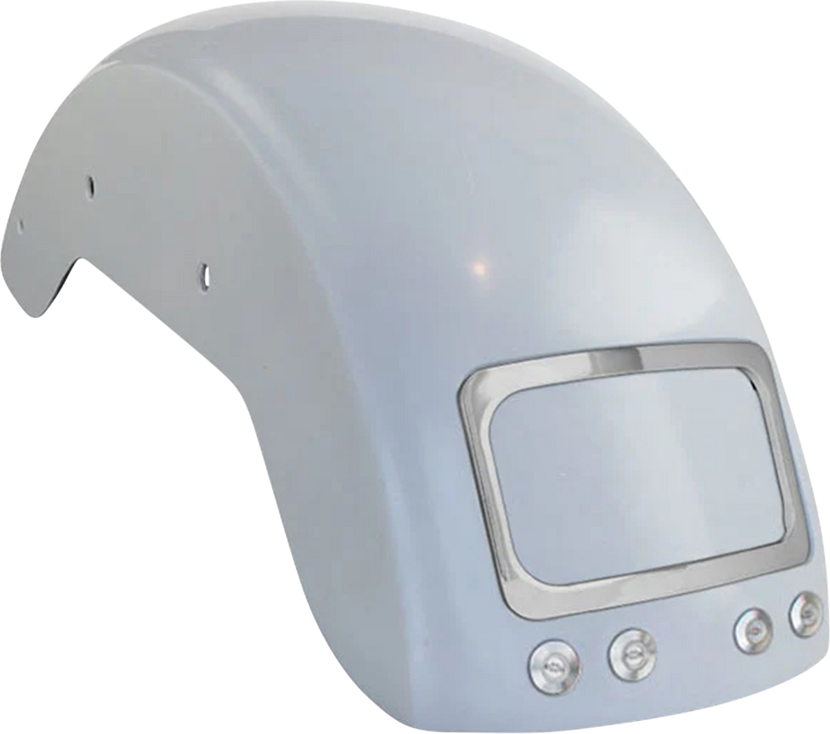 Paul Yaffe Bagger Nation The Fix Rear Fender - Chrome Frame Plate - Thunder Bolts - HD Softail