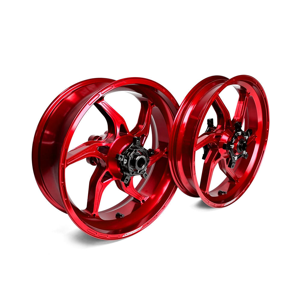 Core Moto Apex-6 Forged Aluminum Red Wheel Set for S1000RR K67