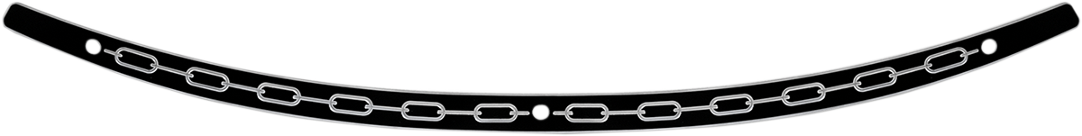 Memphis Shades Windshield Trim - Black - Chain - '96-'13 FLH