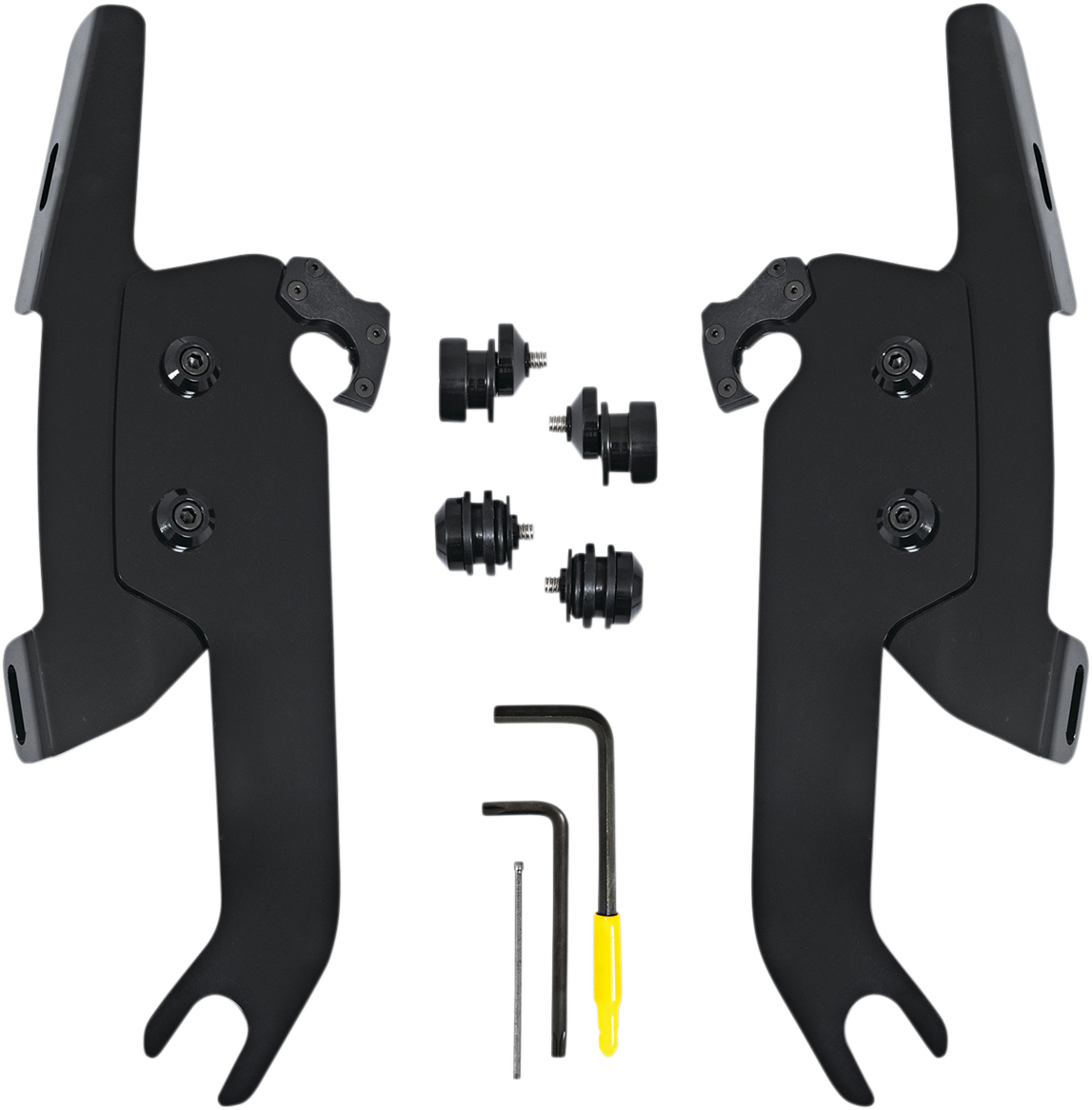 Memphis Shades Fats/Slim Windshield Trigger Lock Complete Mount Kit - Black - FLSL