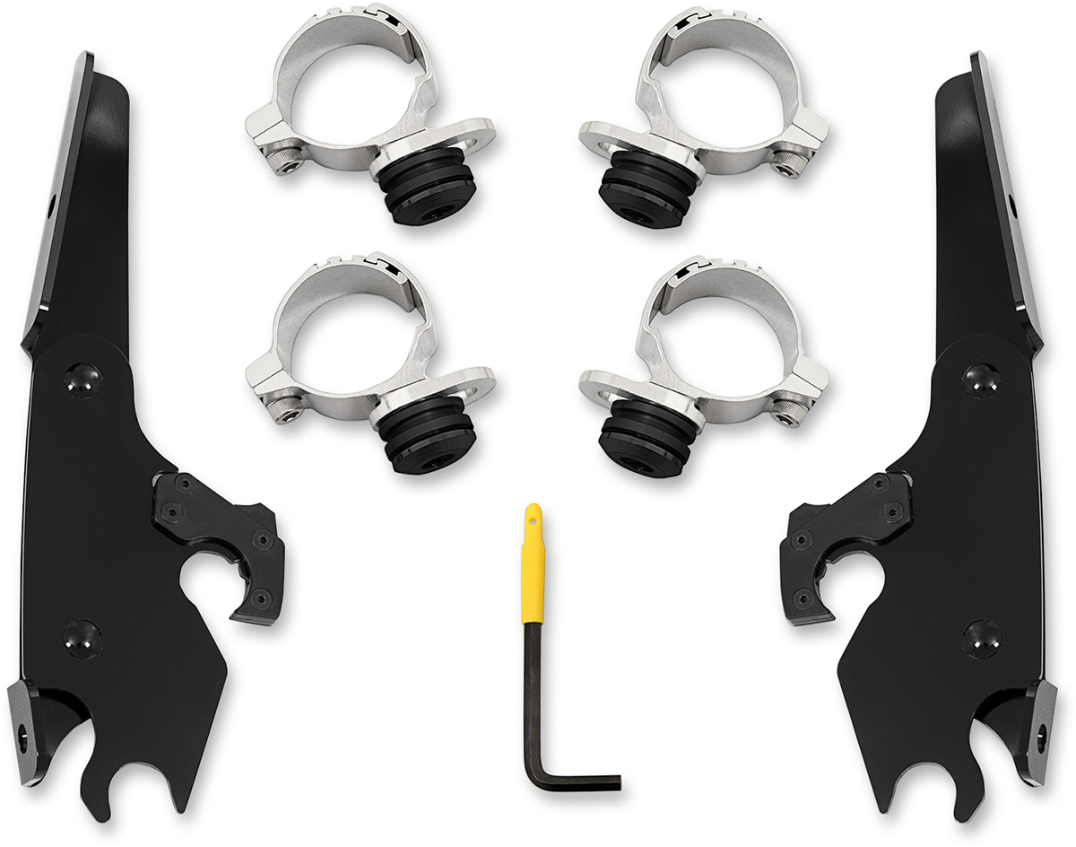 Memphis Shades Batwing Mounting Kit - Black - Scout