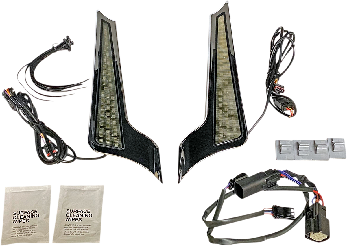 Custom Dynamics Panel Lights - Chrome - Smoke Lens
