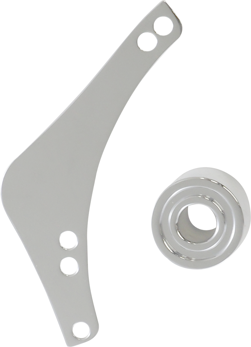Arlen NESS Replacement Breather Bolt Cover Plate - Inverted/Method/Clear Tear/Sidekick - Left - Chrome
