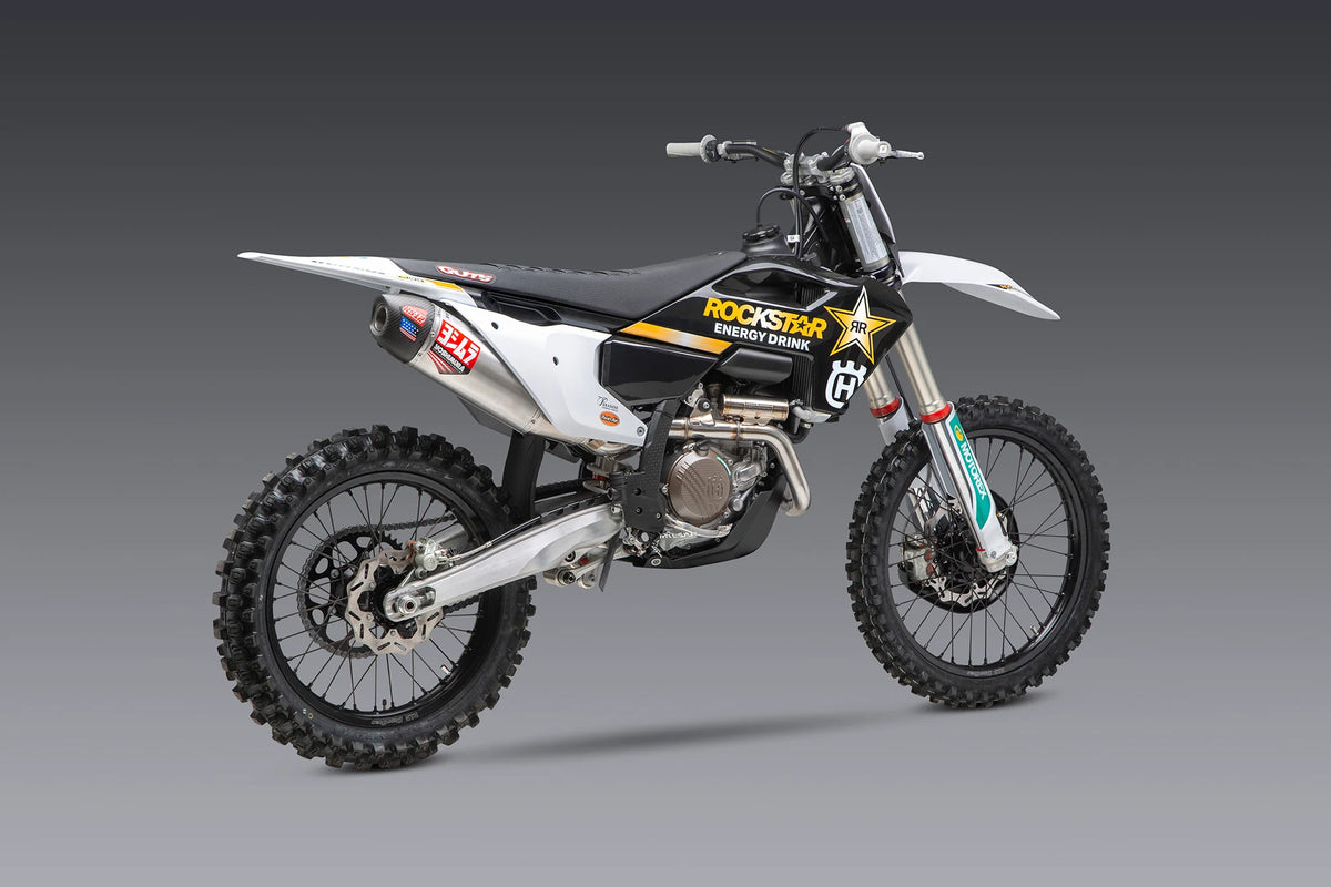 Yoshimura KTM 450sx-F FE 22-26/Husqvarna FC450 RE 22-26 RS-12 Stainless Full Exhaust, W/ Aluminum Muffler