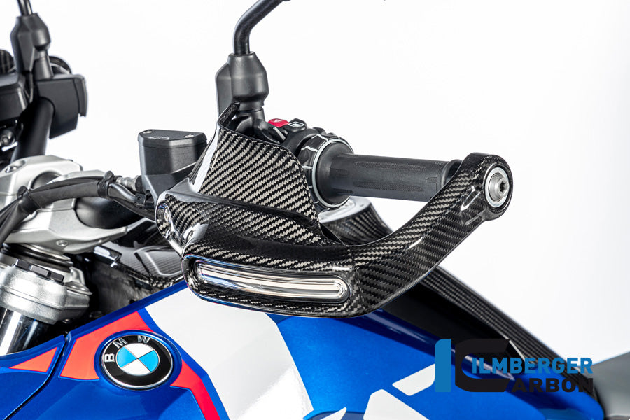 Ilmberger Carbon Handguard For Turn Signals Left BMW R 1300 GS - Gloss / Twill